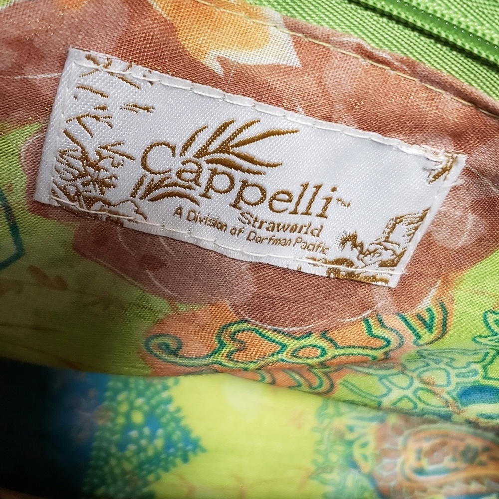 VTG Cappelli Woven Straw Bright Batik Shoulder Bag - Picture 6 of 6